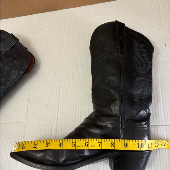 Lucchese Women’s Size 8.5 C Black Buffalo Cowboy Boot N4501 54 - Picture 7 of 15